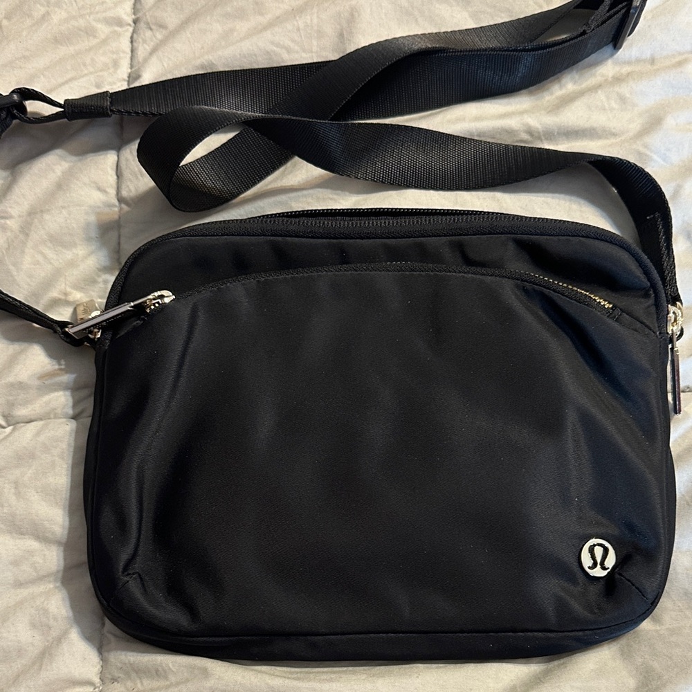lululemon athletica Black Messenger Bag